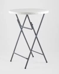 Стол для дачи Кейт коктейльный Белый