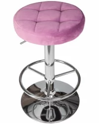 Табурет барный ДОБРИН БРУНО Пудрово-сиреневый велюр МДЖ9-52 / DOBRIN BRUNO MJ9-52