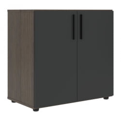 Шкаф с глухими малыми дверьми ВЕЛИОН ВЛCС 80.1 Яшма черный Дуб Сильвер / VELION VLCS