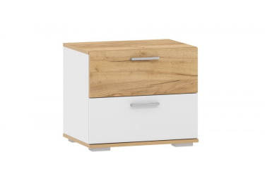 Тумба в прихожую Санти НМ 013.24 Белый/Дуб Крафт Золотой