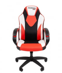 Кресло геймерское CХАИРМАН ДРАЙВ (ГАМЕ) 17 черный/красный/белый / CHAIRMAN (GAME)