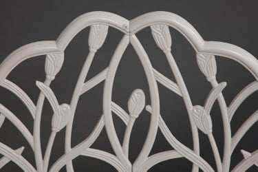 Скамья Сеcрет Де Маисон Страусс (Штраус) алюминиевый сплав, 99хх56х76см, буттер вхите / Secret De Maison Strauss butter white