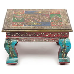 Столик Сеcрет Де Маисон ХАВЕЛЙ ( мод. БДЖ-001) дерево манго, 30кс30кс17 cм, этническая роспись / Secret De Maison HAVELY mod. BJ-001) 30x30x17 cm,
