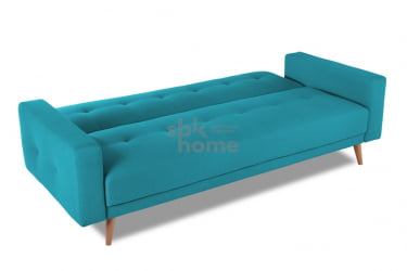 Диван СЕЛВИК с подушками ножки дерево (2160*900*860) Бирюзовый, 00-00009810 / SELVIK