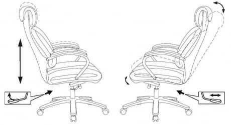 Кресло руководителя Бюрократ Т-9904НСЛ светло-коричневый Леатхер Еичел / T-9904NSL Leather Eichel