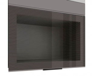 Шкаф-витрина со складной системой Грейс 105.80 Оникс Кубанит