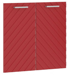 Двери средние Торр ЛУКС ТЛМД 42-2 Красные / Torr LUX TLMD