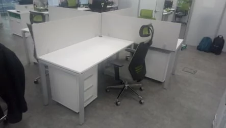 Офисная перегородка Дека 8.12.14 Белый (без крепления) / Deka