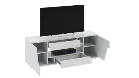 ТВ тумба тип 5 Диамонд Белый глянец / Diamond