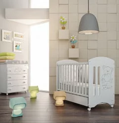 Бортик для деткой кровати Микуна Свеет Беар 120*60 ТКС-1744 / Micuna Sweet Bear TX-1744