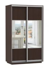 Шкаф-купе двухдверный Экспресс Дуо Комби 1400х2400х Венге / 1400х2400h