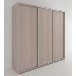 Шкаф-купе 3-х дверный Акцент-Сим Д 2400х600 Ясень шимо светлый