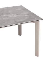 Стол обеденный Варден раскладной 160-220х90 см керамика серый / Varden