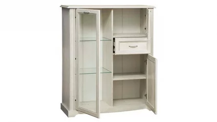 Шкаф для посуды Сохо 32.09 Бетон пайн белый