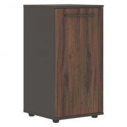 Шкаф колонка с глухой малой дверью ЕДИС ЕЛCС 42.1 Дуб Денвер темный Мокко Мокко / EDIS ELCS