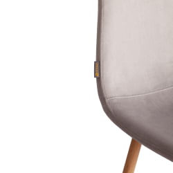 Металлический стул БРЕЕЗЕ (мод. ДЖСC-58) Велюр/металл , 44 х 53 х 86 см, Лигхт грей (светло-серый) ХЛР14 / натуральный / BREEZE (mod. JSC-58) Light grey HLR14