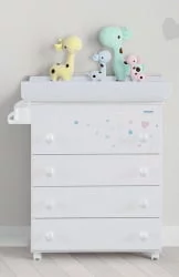 Комод Микуна Аура пеленальный Б-970 вхите / Micuna Aura B-970 white