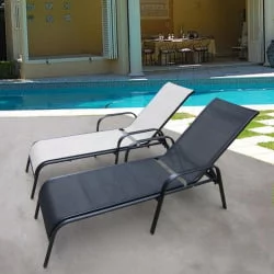 Шезлонг-лежак Бирма-1 МC-2051А Блаcк / MC-2051A Black