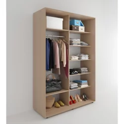 Шкаф-купе 2-х дверный Акцент-Сим Д 1000х600 Дуб молочный