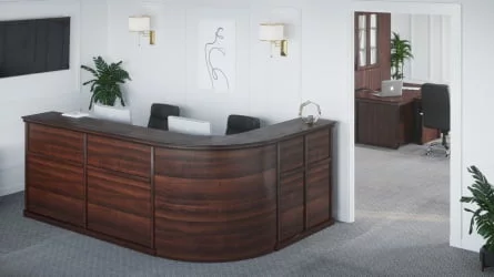 Стойка ресепшн БЕРН БРН8690202 Темный орех / BERN BRN8690202