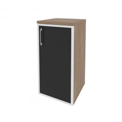 Шкаф низкий узкий правый ОНИКС О.СУ-3.2Р(Р) блаcк Дуб Аризона / ONIX O.SU-3.2R(R) black