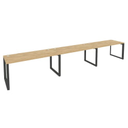 Рабочая станция на О-образном м/к ОНИКС О.МО-РС-3.4.7 Тиквуд Светлый/Антрацит / ONIX O.MO-RS-3.4.7