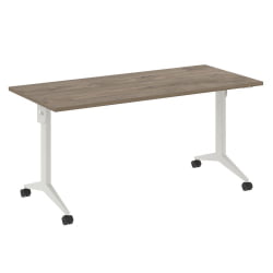 Стол складной мобильный КС-Пулл КС.М-4.7 Тиквуд Темный/Белый / X-Pull X.M-4.7