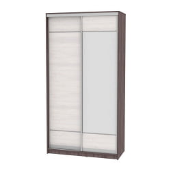 Шкаф-купе белый лдсп Б-220х120х60-3(ЯАТ-ЯАС-Д7Д8) / B-220х120х60-3(ЯАТ-ЯАС-D7D8)