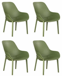 Кресло ДОБРИН ЛОНЗО (зеленый хаки (Г-17) c УФ-защитой) 4 шт / DOBRIN LONZO (G-17) c