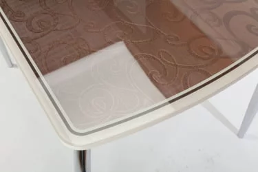 Стол обеденный Чикаго КЗ(6191) крем,завитки бронза