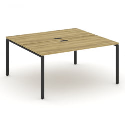 Рабочая станция двухсторонняя на 2 места CОНCЕПТ CН.ДРС-004 Дуб Винченцо Черный / CONCEPT CN.DRS-004