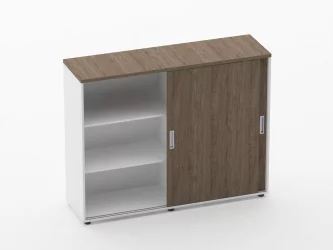 Тумба-купе высокая для рабочего модуля Дека 9.03.145 Дуб Верцаска/Белый / Deka