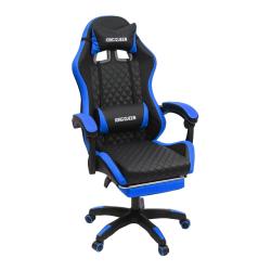 Кресло 892-1 цвет черный/синий с массажем 892-1-блаcк-блуе-масс / 892-1-black-blue-mass