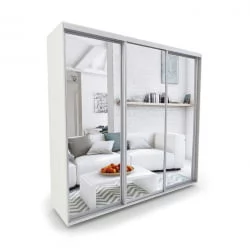 Трехстворчатый шкаф Акцент-Сим З 1500х600 Выбеленное дерево