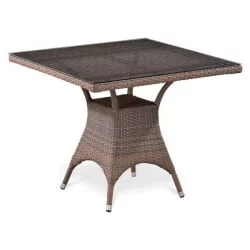 Плетеный стол Т220БГ-В1289-90кс90 Пале / T220BG-W1289-90x90 Pale