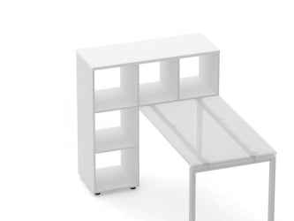 Стеллаж к столу Дека 9.07.11 Белый / Deka