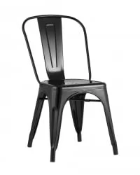 Стул ТОЛИКС с высокой спинкой Черный глянцевый / TOLIX