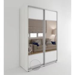 Шкаф-купе 2-х дверный Акцент-Дуэт КВ 1600х600 Выбеленное дерево