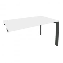 Стол-приставка на П-образном м/к к опорным элементам ОНИКС О.МП-СПР-3.8 Белый Бриллиант/Антрацит / ONIX O.MP-SPR-3.8