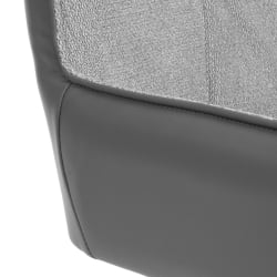 Кресло Мурано/Мурано опора 360, велюр/букле (ХЙП)/Экокожа, светло-серый/графит / Murano/Мурано (HYP)/Экокожа,