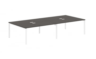 Бенч-система 4-местная ЕДИС ЕУВСТ 3516 Мокко Белый / EDIS EUWST