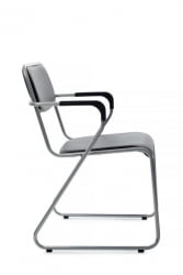 Кресло Никс Плус РCХ ОМКЛ-03 Черный/Металл окрашенный Хром / Nix Plus RCH OMKL-03