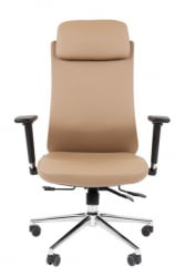 Офисное кресло CХАИРМАН 500 ЛЮКС (ЛУКС) ЭКО экокожа Бежевый / CHAIRMAN (LUX)