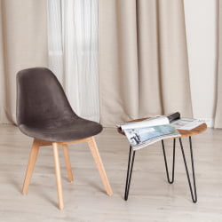 Стул CИНДЙ СОФТ (мод. C1021Ф1) Серый (ХЛР 24)/натуральный / CINDY SOFT (mod. C1021F1) (HLR