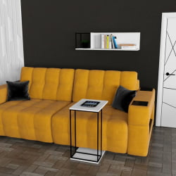 Стол приставной Ситй Лите белый / City Lite