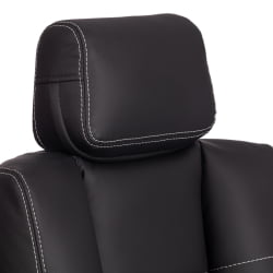 Кресло ОКСФОРД хром кож/зам, черный, 36-6 / OXFORD