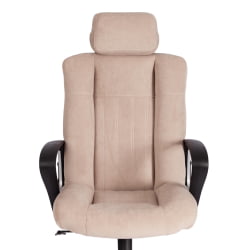 Кресло ОКСФОРД хром флок , бежевый, 7 / OXFORD