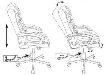 Кресло руководителя Бюрократ CХ-823 АКССН БЛАCК Черное / CH-823 AXSN BLACK