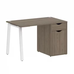 Стол письменный ХОМЕ ОФФИCЕ ВР.СП-3-118.1.А Вяз Благородный/Белый металл / HOME OFFICE VR.SP-3-118.1.A