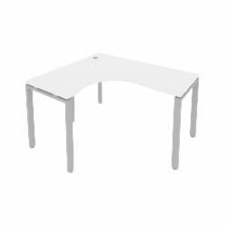 Стол письменный МЕТАЛ СЙСТЕМ Б.СА-3 Л Белый/Серый / METAL SYSTEM